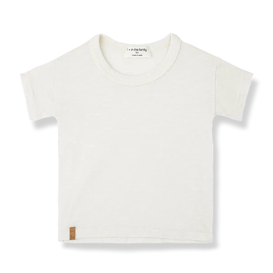 1  In The Family / Aldos / Short Sleeve T-Shirt / Ivory