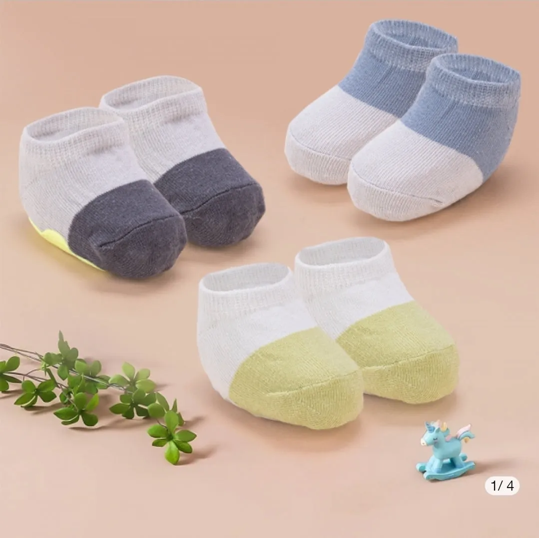 5 Pcs Baby Non Slip Grips Ankle Socks, Toddler Cartoon Anti Skid Socks for Boys Girls