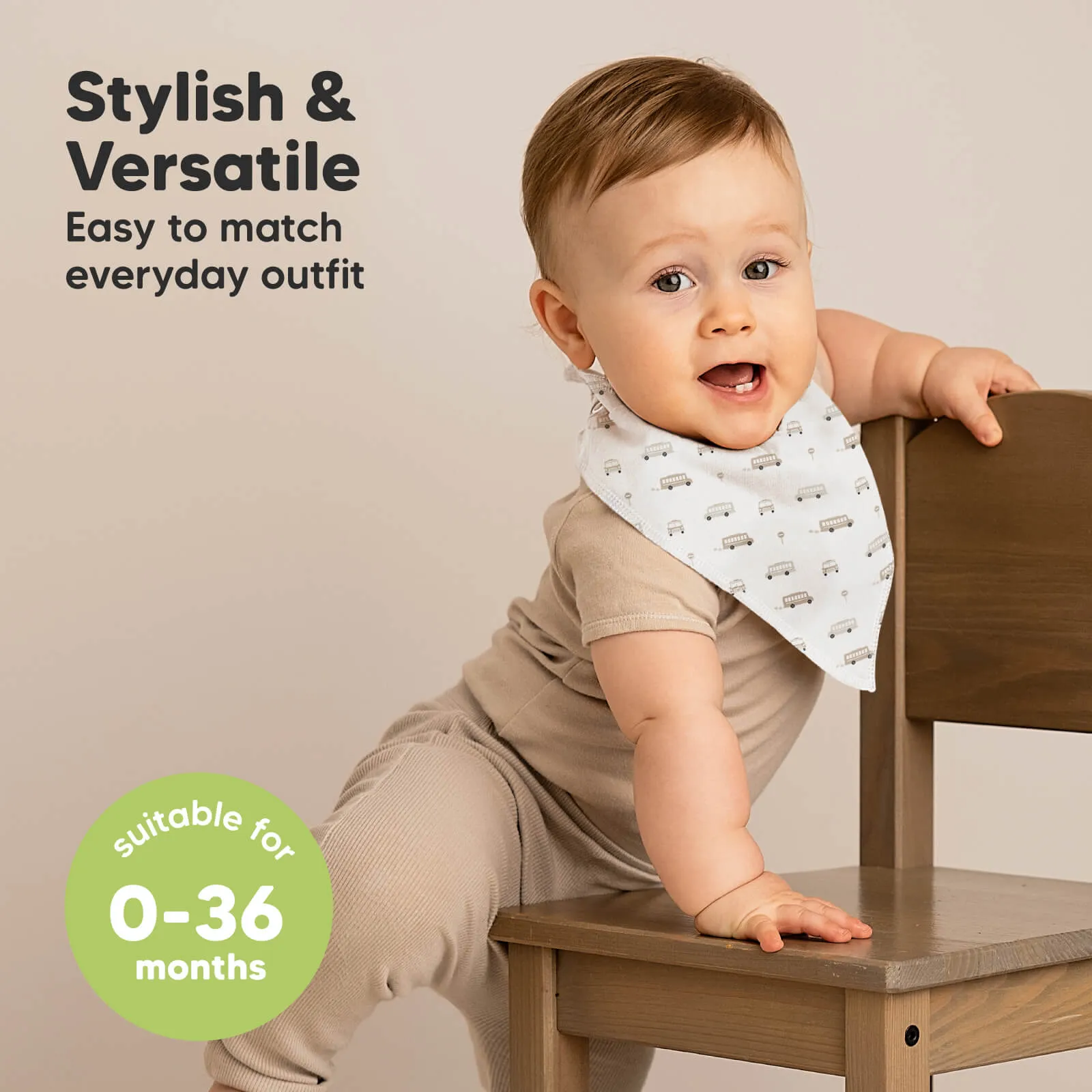 8-Pack Organic Bandana Bibs (Vessels)