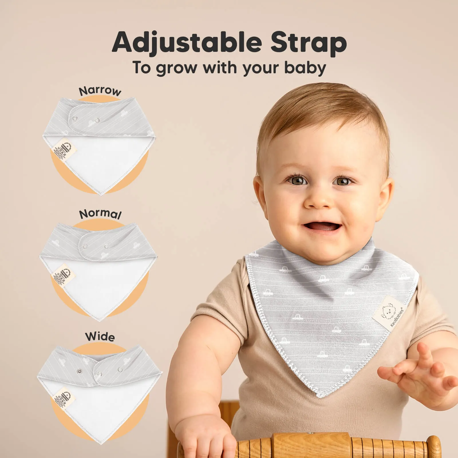 8-Pack Organic Bandana Bibs (Vessels)