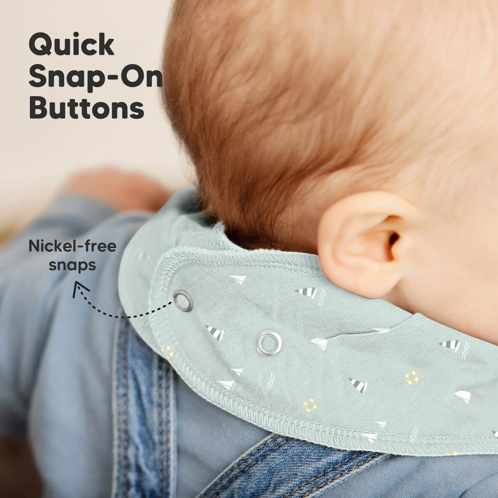 8-Pack Organic Bandana Bibs (Vessels)