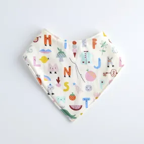 Alphabet Friends Bandana Bib
