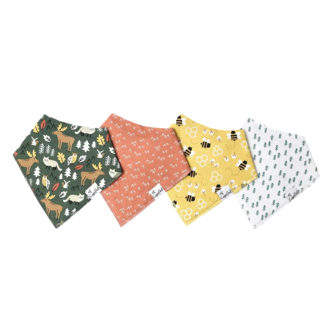 Atwood Bandana Bibs - Copper Pearl