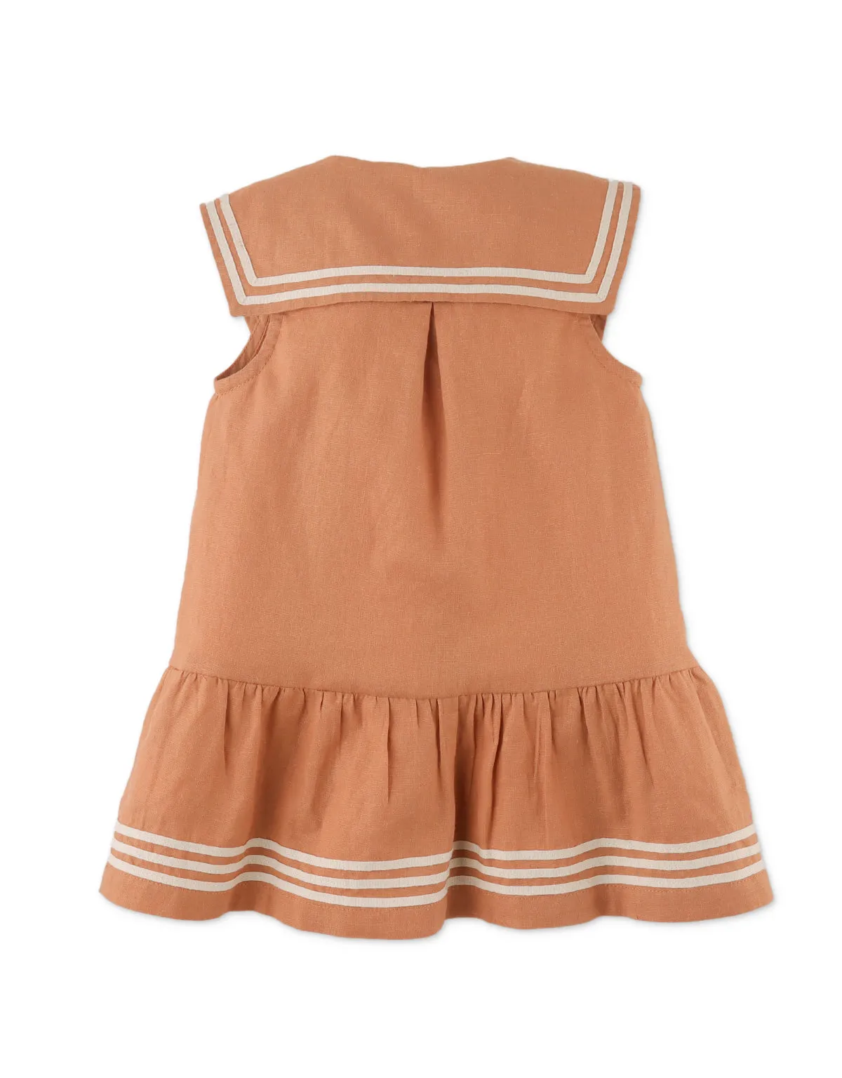 BABY GIRLS CASSIA DRESS WITH SAILOR COLLAR
