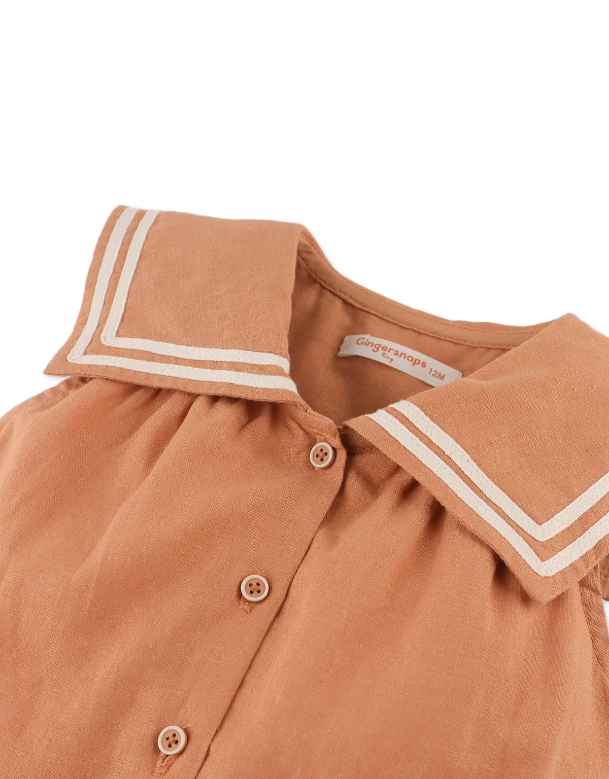BABY GIRLS CASSIA DRESS WITH SAILOR COLLAR