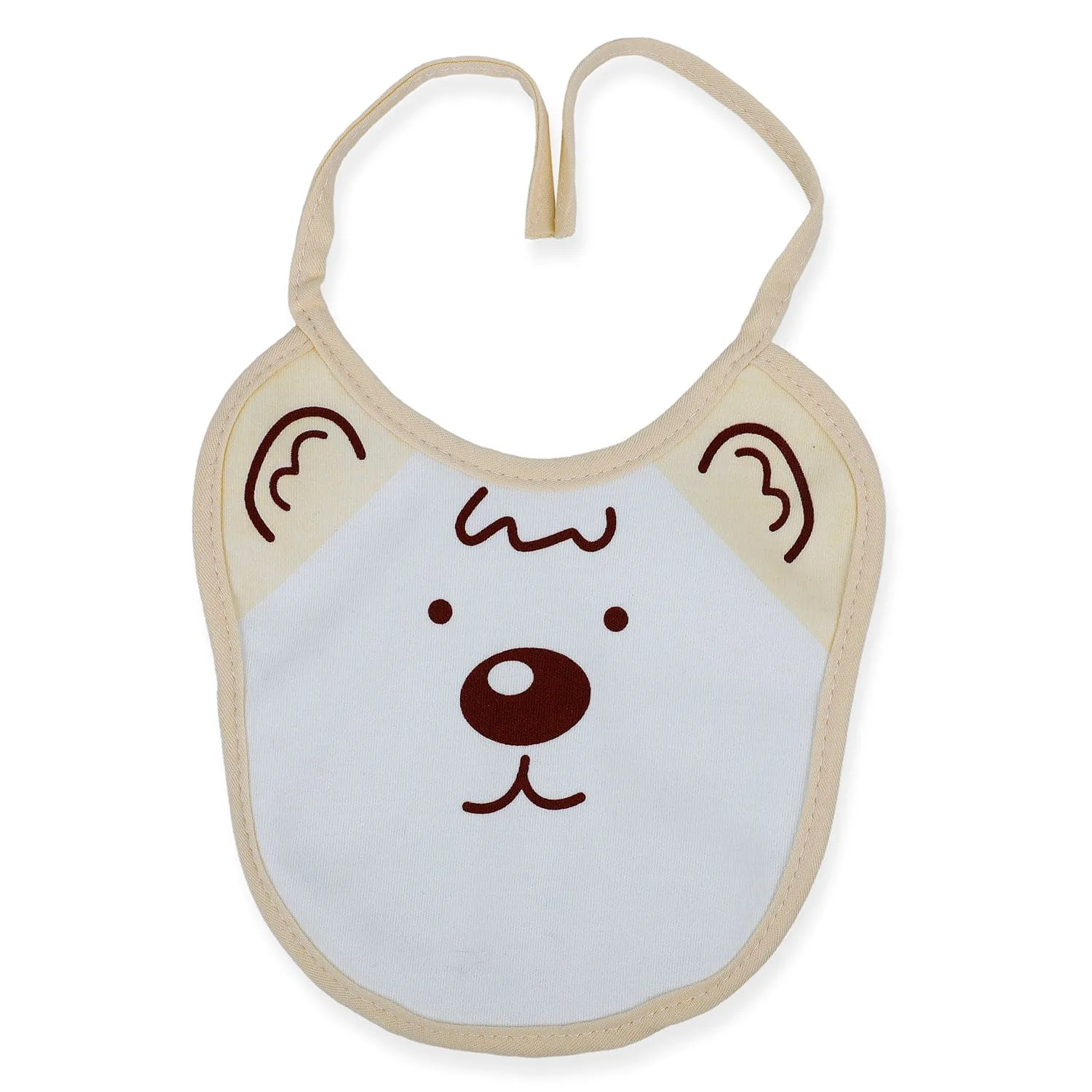 Baby Moo Junior Teddy Pack Of 2 Adjustable Tie Knot Cotton Bibs - Pink