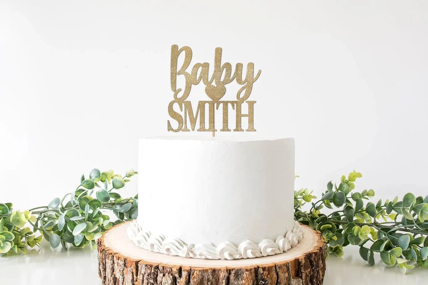 Baby Name Glitter Banner