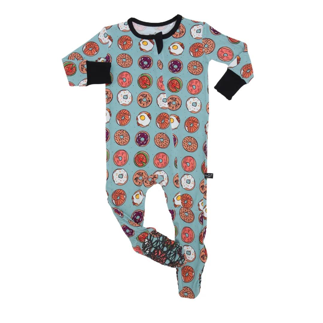 Bagels Bamboo Footed Sleeper