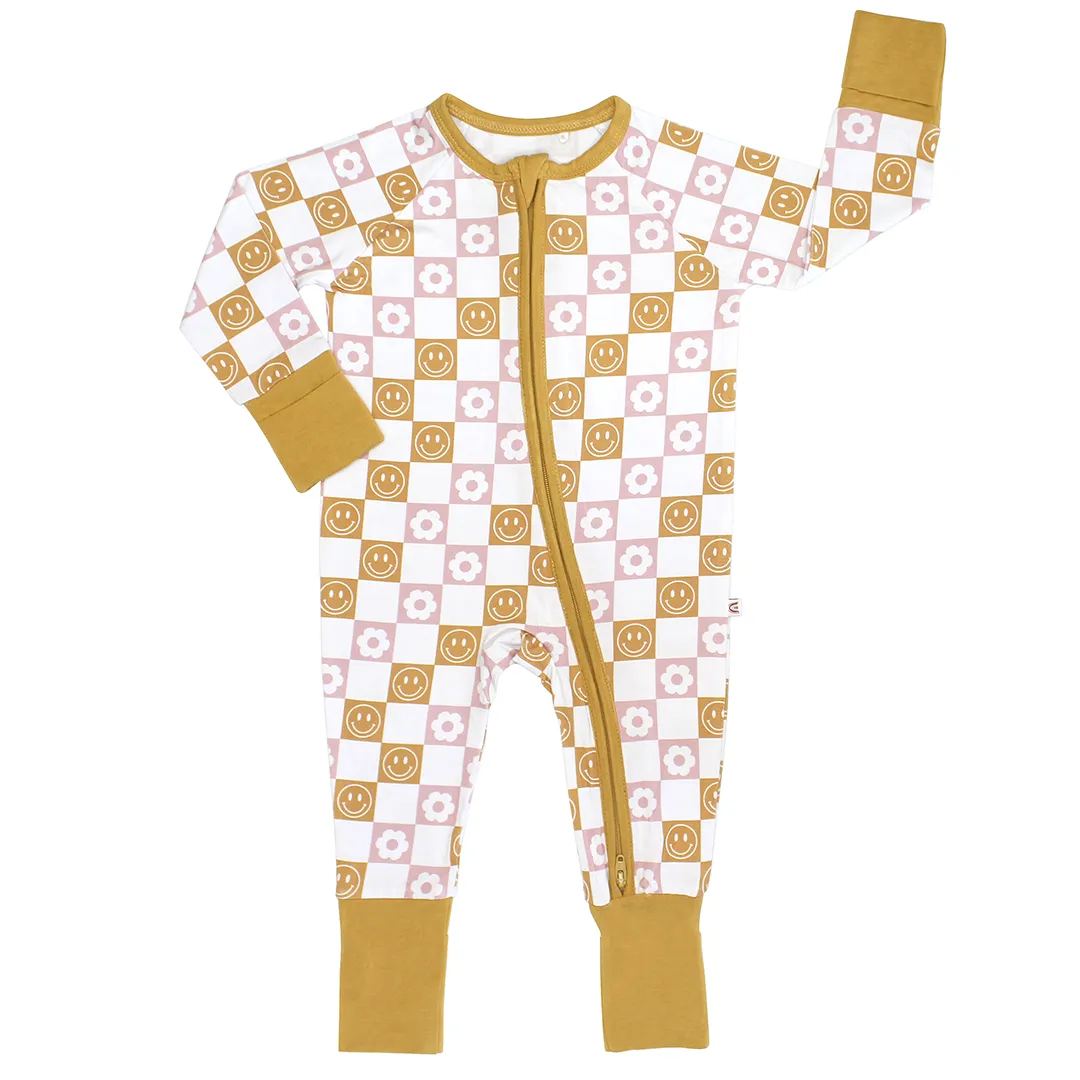 Bamboo Baby Footie Pajamas - Happy Daze