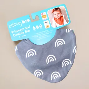 Blue Rainbow Waterproof Dribble Bib
