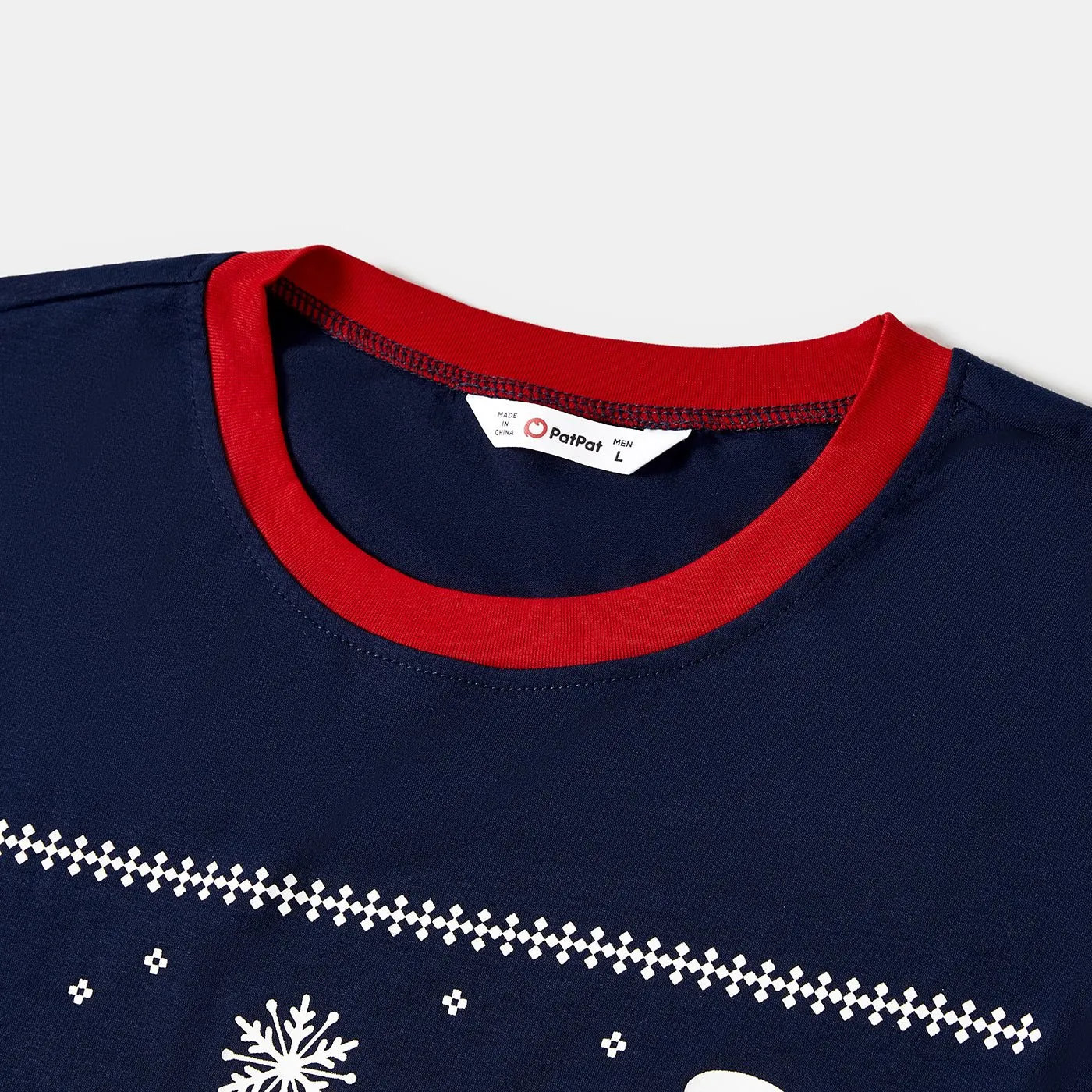 Christmas Snowflake & Dinosuar Print Family Matching Pajamas Sets (Flame Resistant)