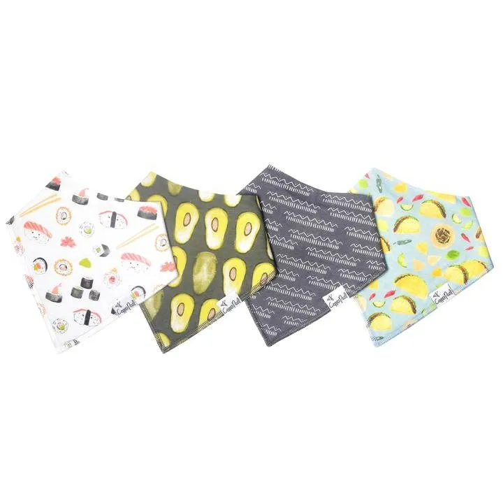Copper Pearl - 4 Pack Bandana Bibs (More Styles)