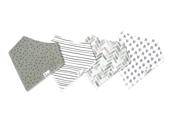 Copper Pearl - 4 Pack Bandana Bibs (More Styles)
