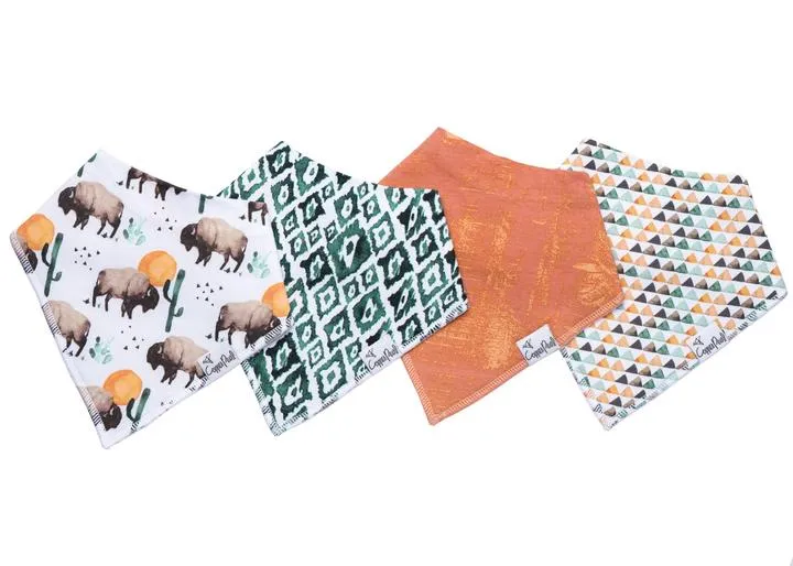 Copper Pearl - 4 Pack Bandana Bibs (More Styles)