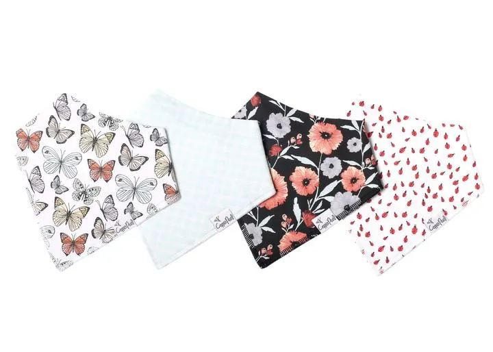 Copper Pearl - 4 Pack Bandana Bibs (More Styles)