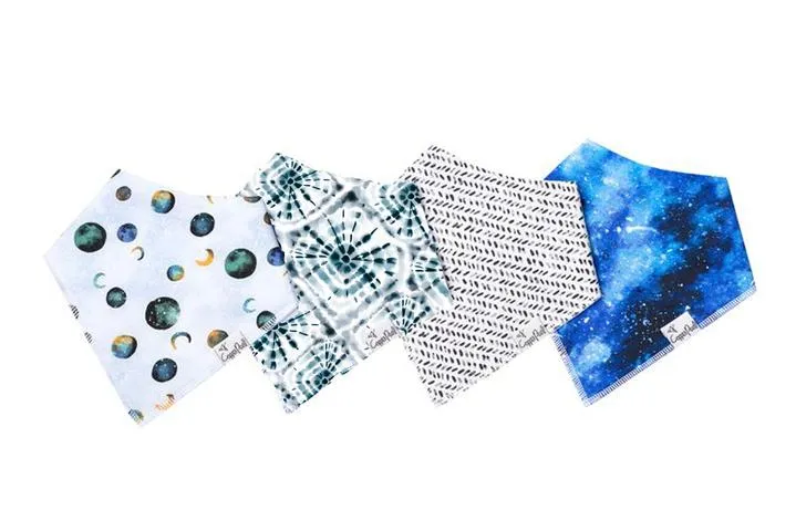 Copper Pearl - 4 Pack Bandana Bibs (More Styles)