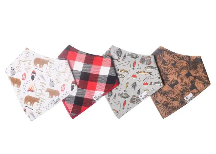 Copper Pearl - 4 Pack Bandana Bibs (More Styles)