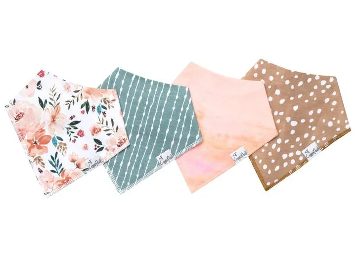 Copper Pearl - 4 Pack Bandana Bibs (More Styles)