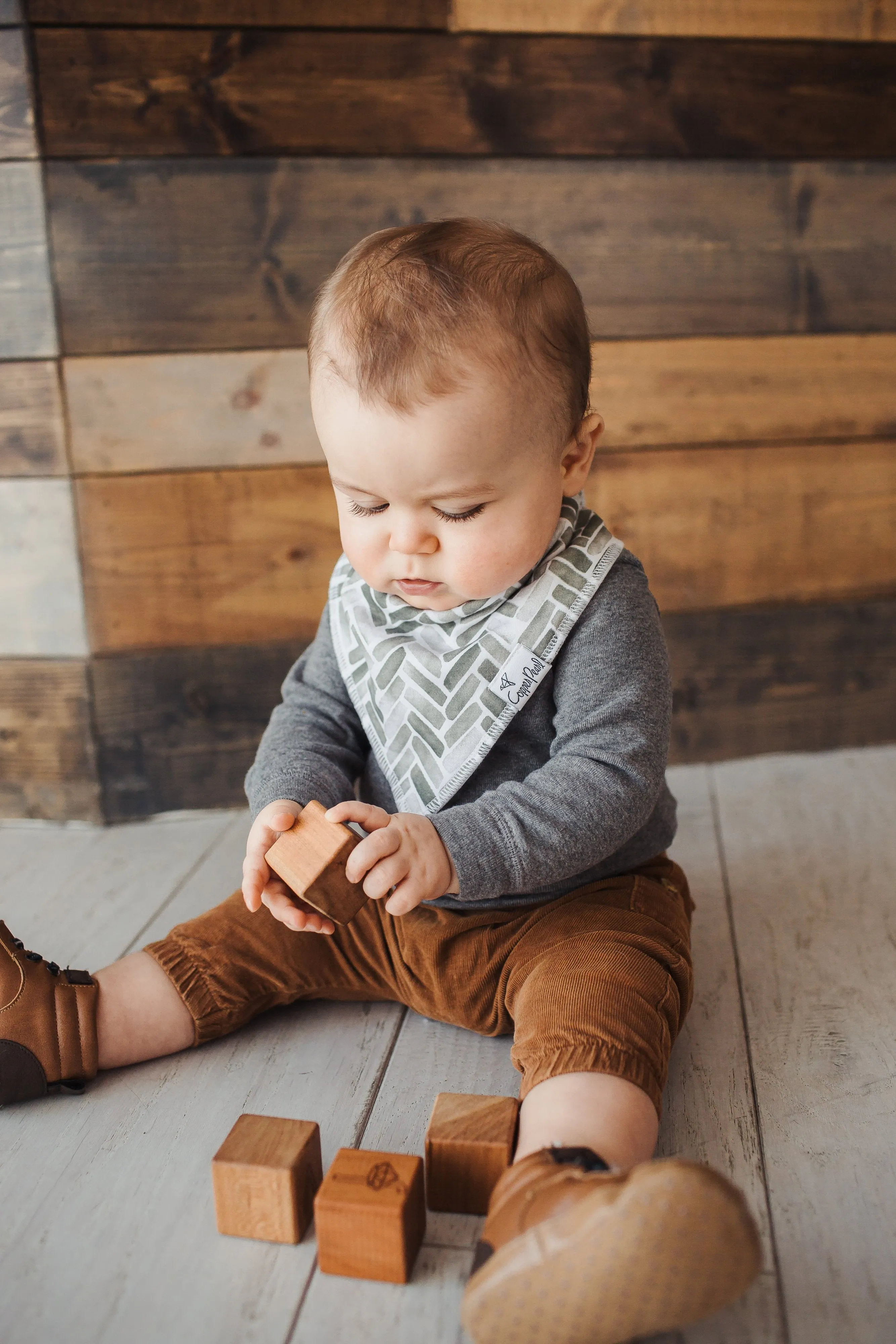 Copper Pearl Baby Bandana Bibs - Alta