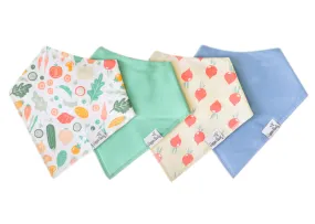 Copper Pearl Baby Bandana Bibs | Veggies