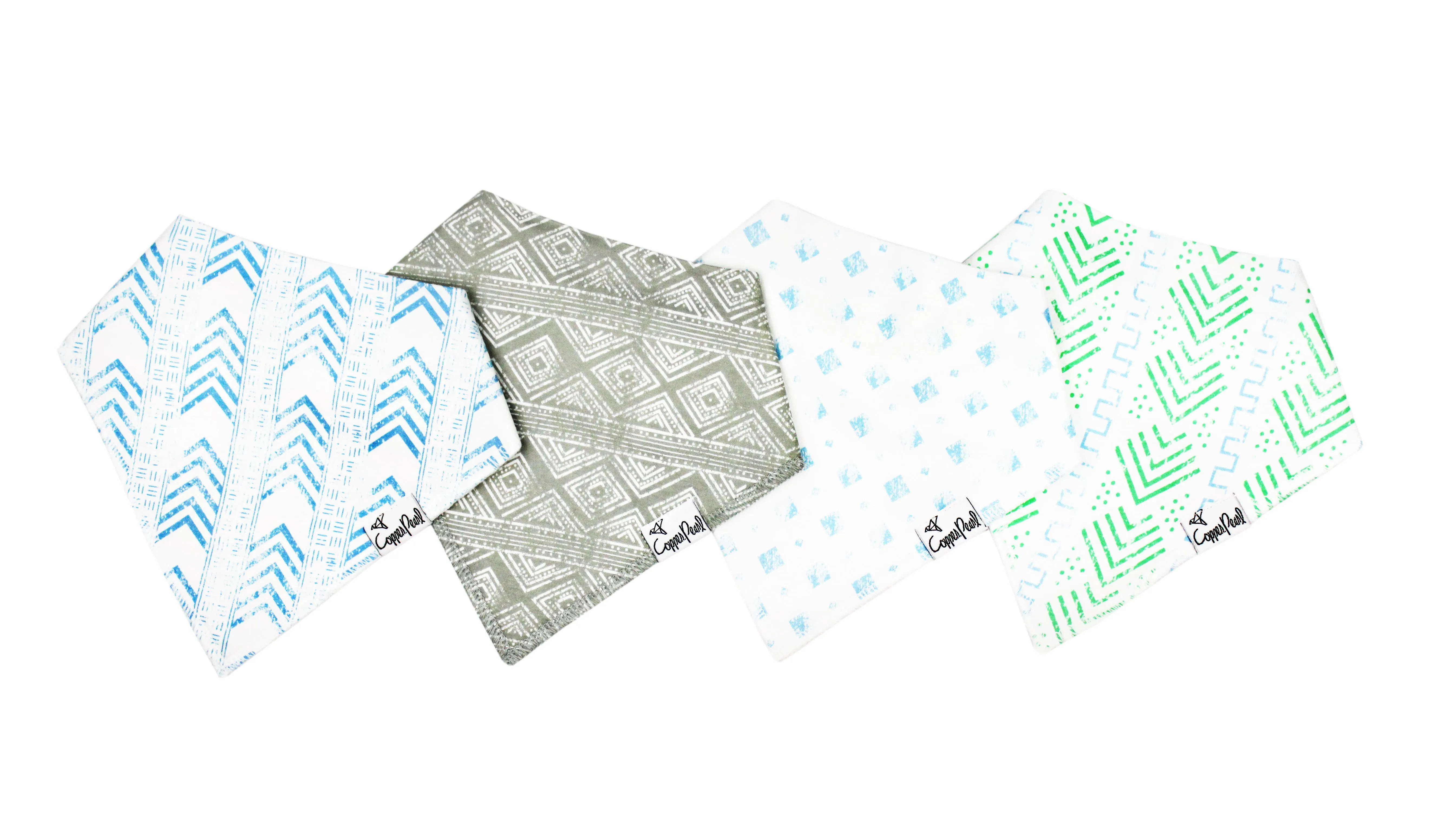 Copper Pearl - Bandana Bib (4 pack) - Jude