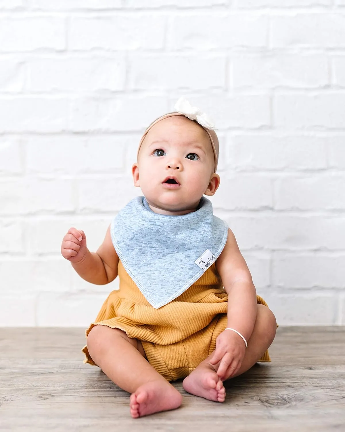 Copper Pearl Bandana Bib Set: Lennon