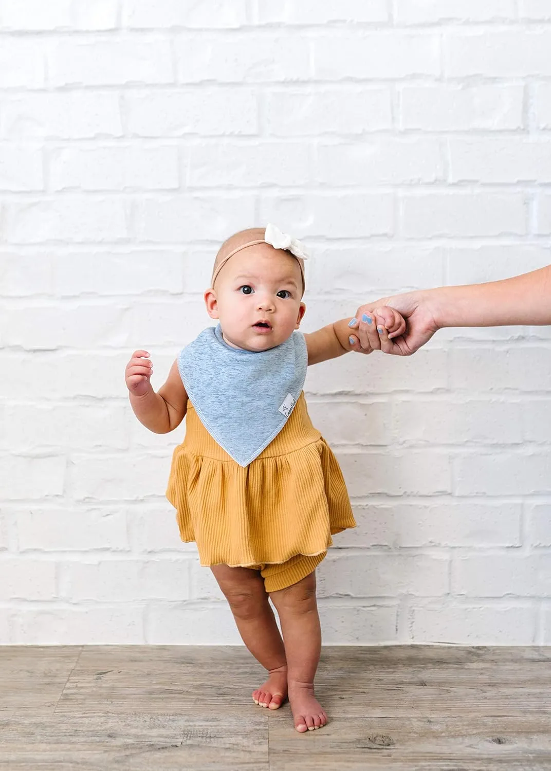 Copper Pearl Bandana Bib Set: Lennon