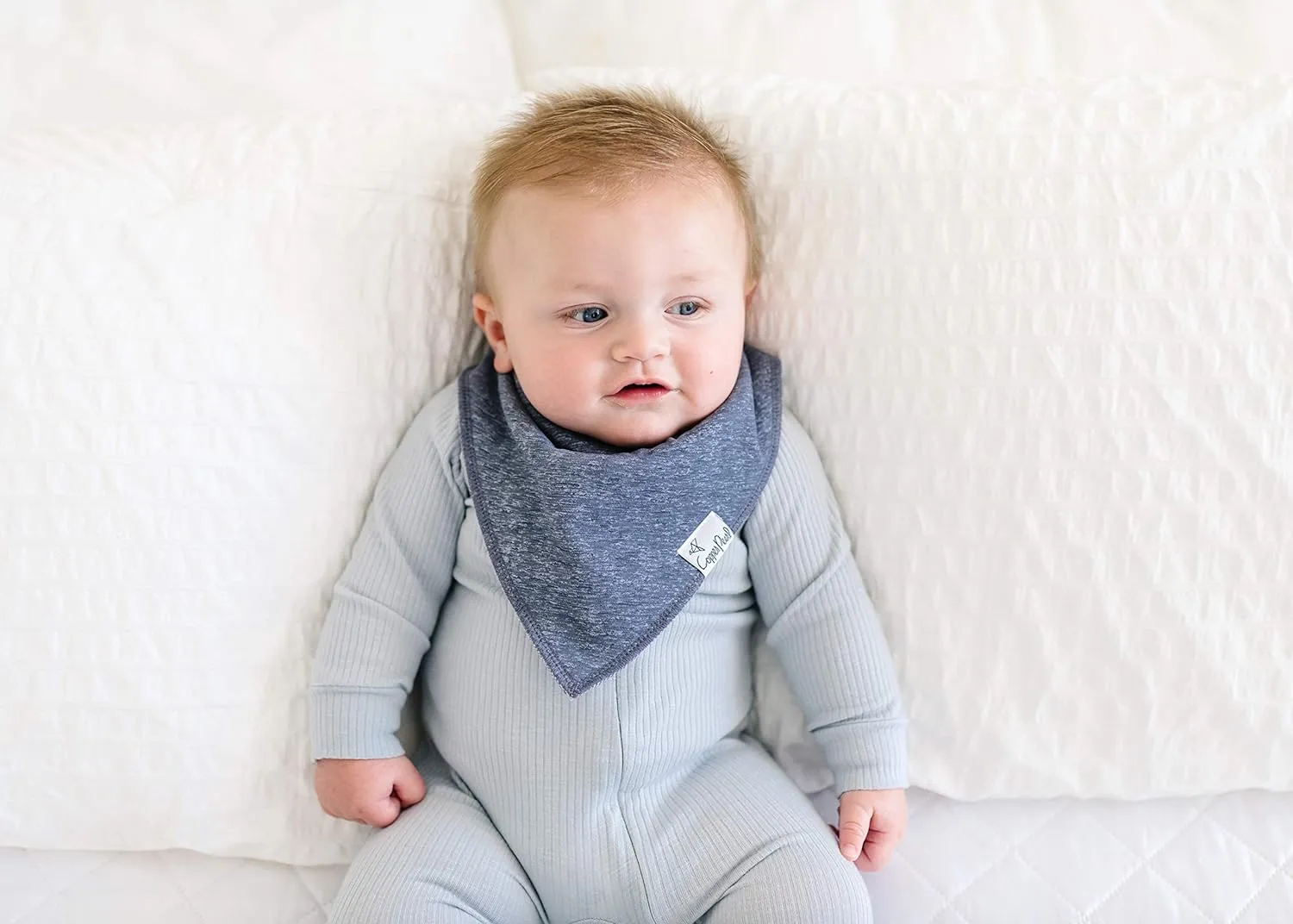 Copper Pearl Bandana Bib Set: Lennon