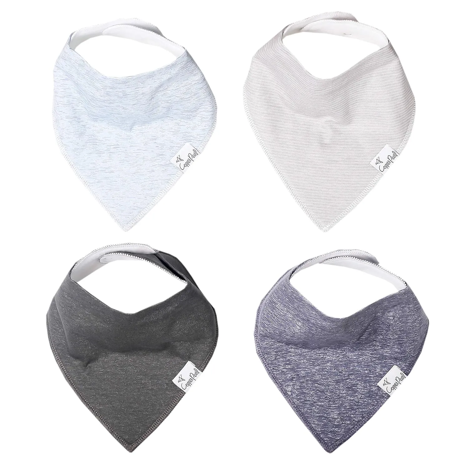 Copper Pearl Bandana Bib Set: Lennon