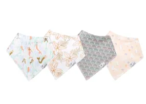 Copper Pearl Coral Bandana Bib Set