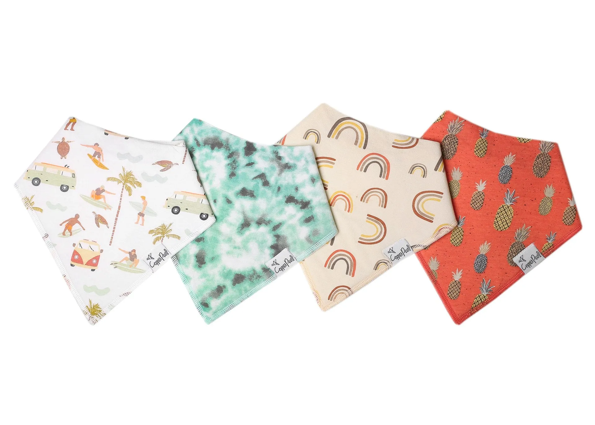 Copper Pearl Maui Bandana Bib Set