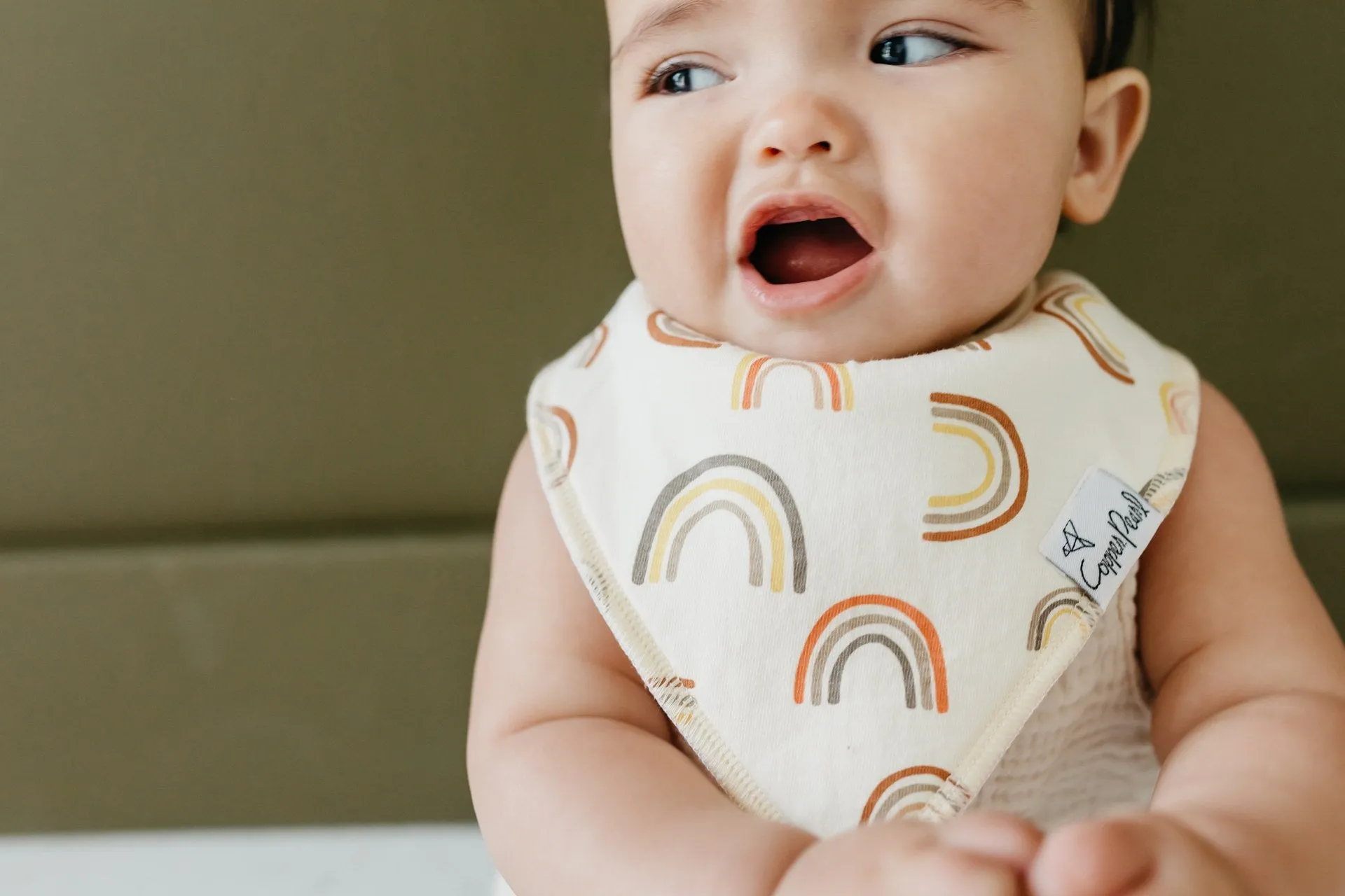 Copper Pearl Maui Bandana Bib Set