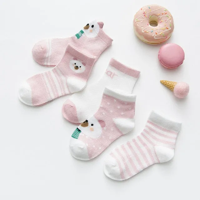 Cotton Mesh Cute Baby Socks