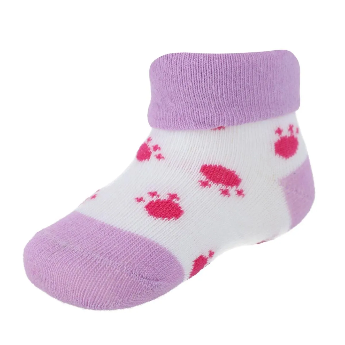 CTM® Infant's Soft & Fancy Solid and Patterned Socks (3 Pack)