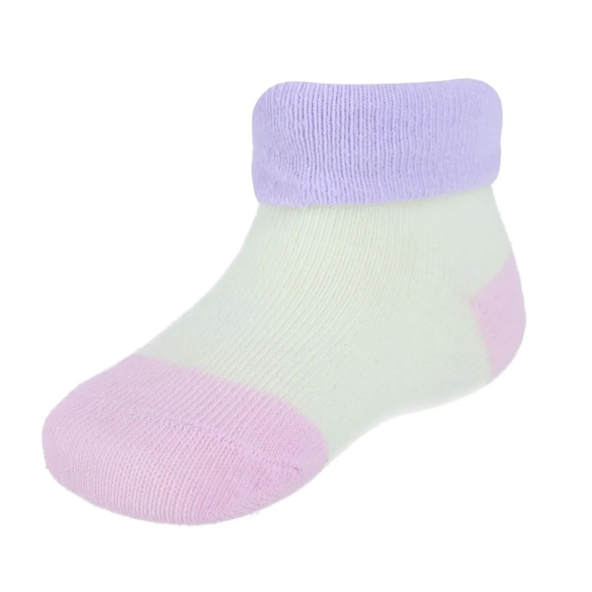 CTM® Infant's Soft & Fancy Solid and Patterned Socks (3 Pack)