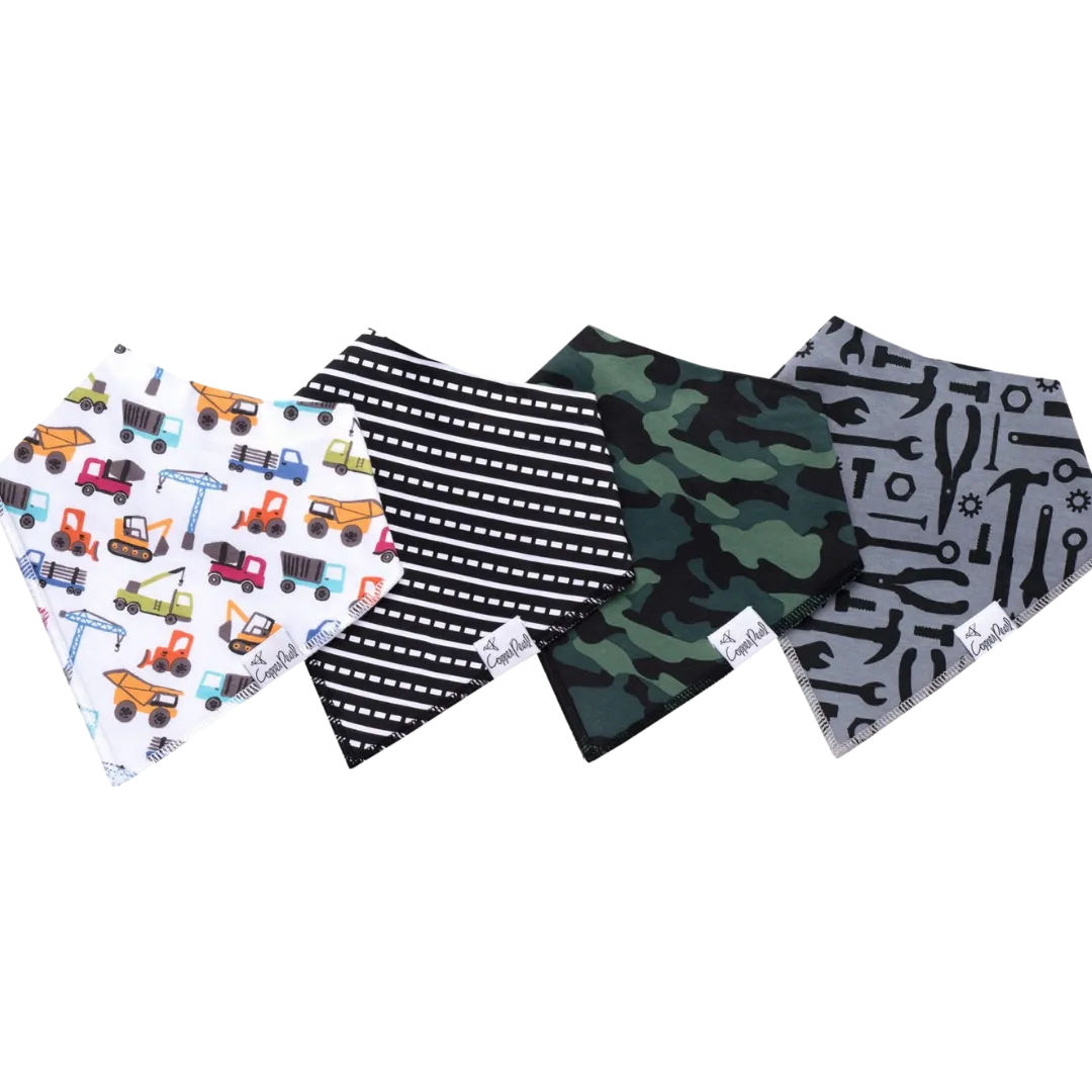 Diesel Bandana Bib Set (4 pack) - Copper Pearl