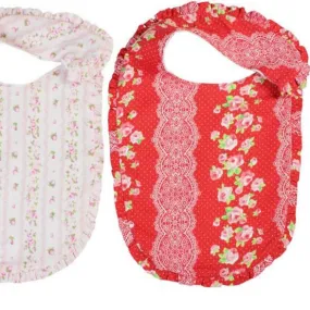 Emma Frill Floral Newborn Baby Bibs Set of Two