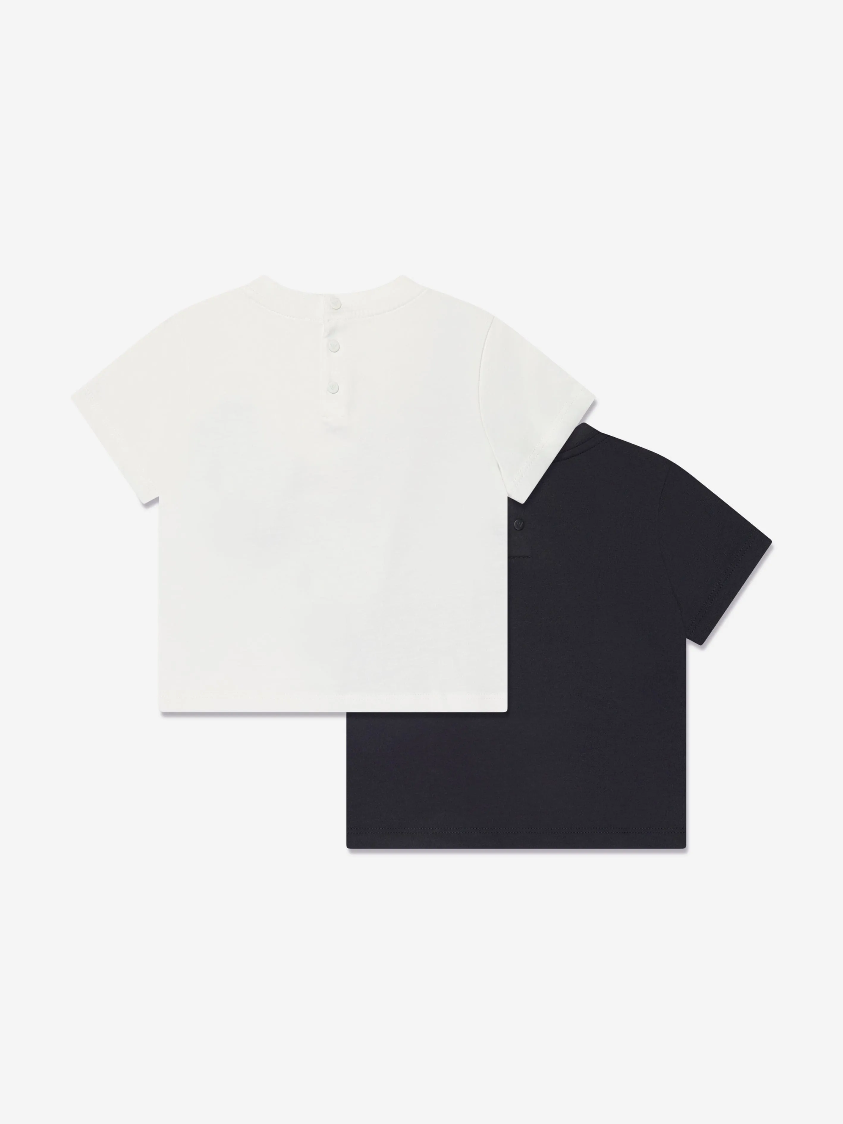 Emporio Armani Baby Boys T-Shirt Set (2 Pack) In White