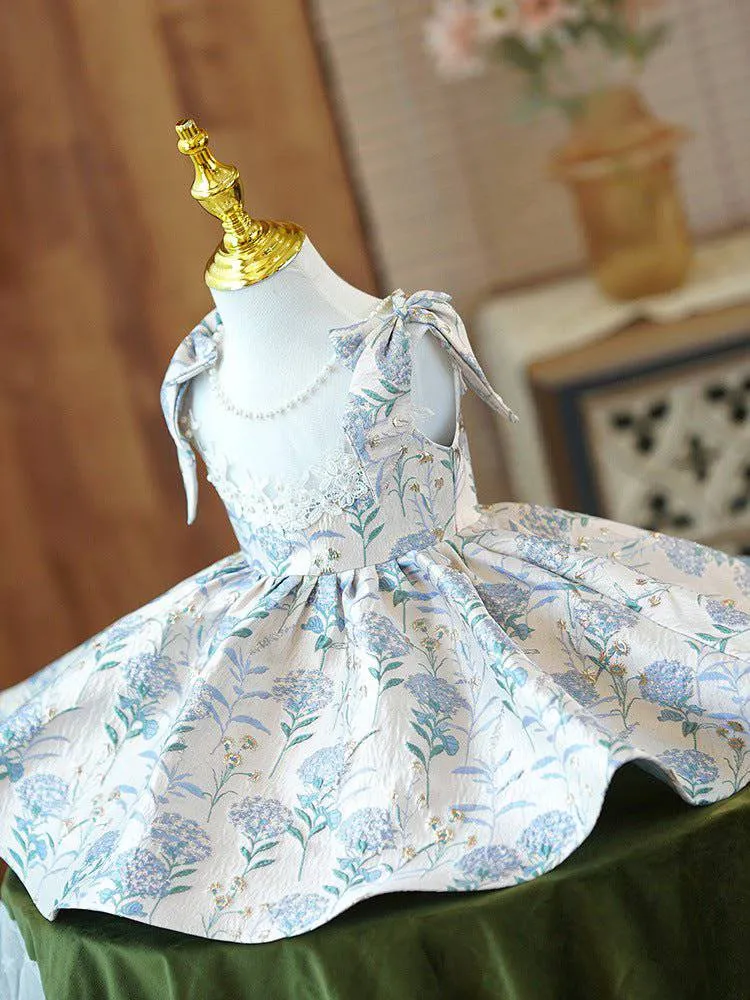 Fashion Flower Girl Dress in Modern Blue