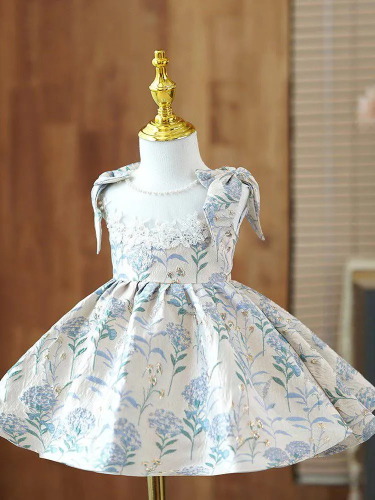 Fashion Flower Girl Dress in Modern Blue