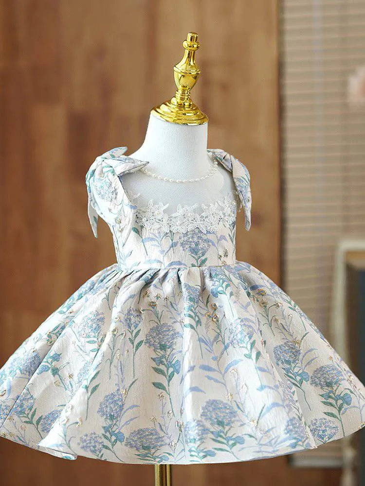 Fashion Flower Girl Dress in Modern Blue