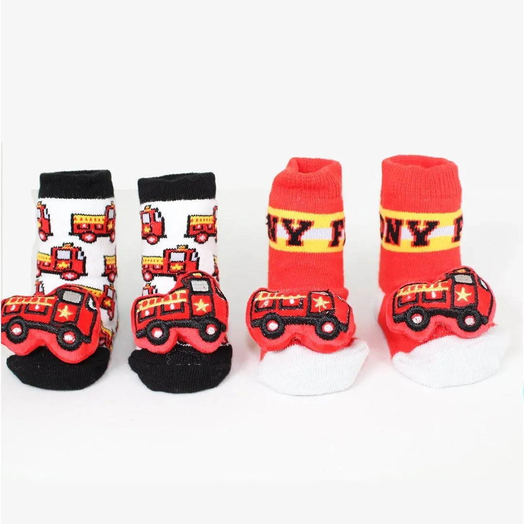 FDNY Socks  Baby Rattle Sock