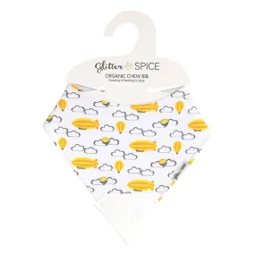 Glitter & Spice Organic Chew Bib - Sky Adventure