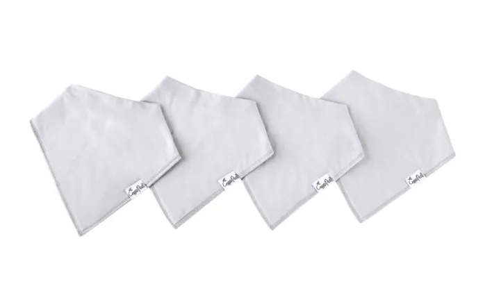 Gray Bandana Bib Set