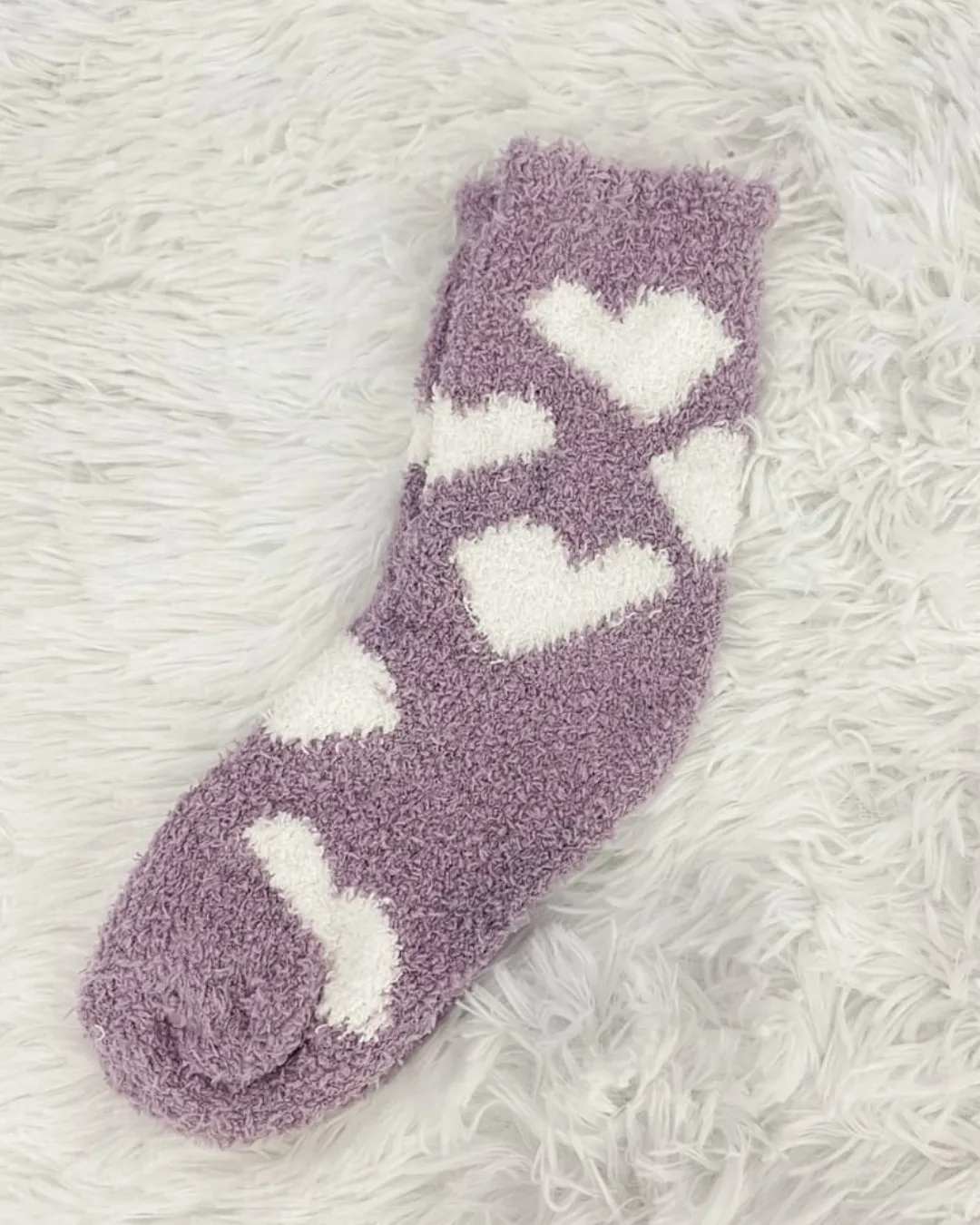 Heart Fuzzy Socks