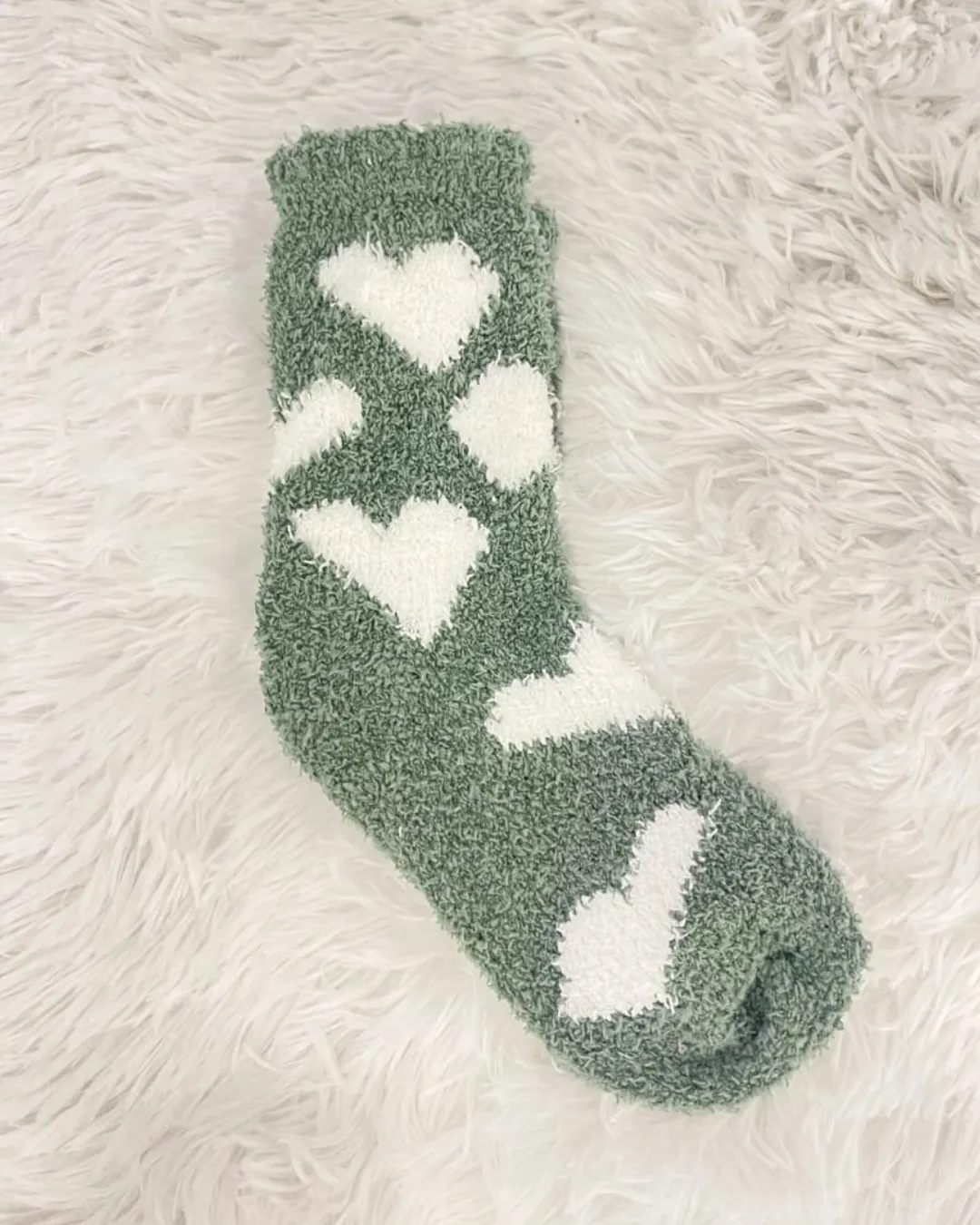 Heart Fuzzy Socks