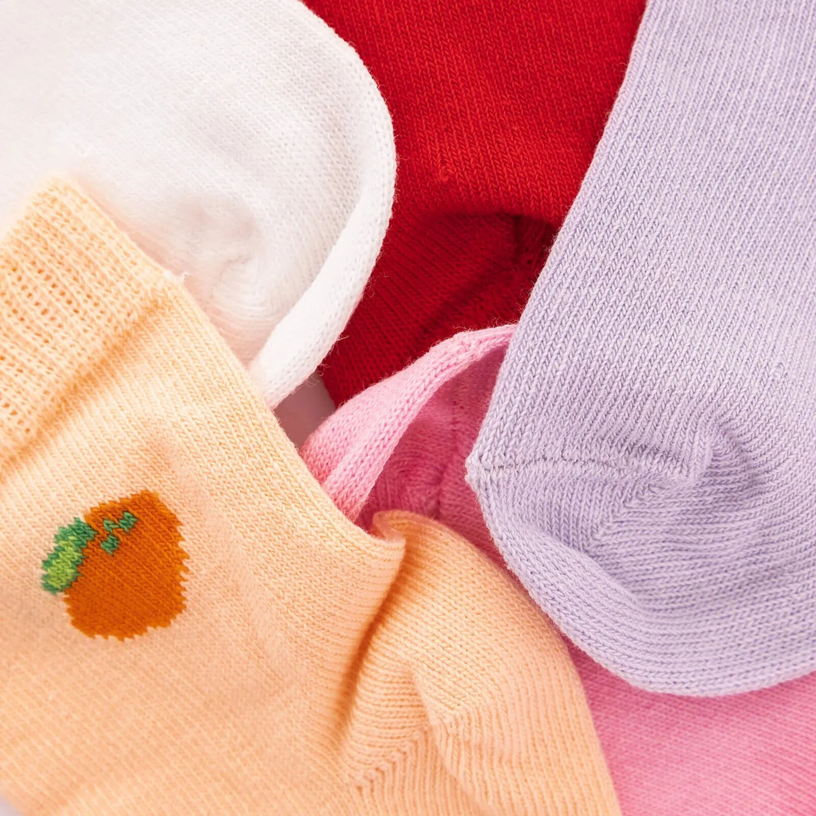 HelloBaby Pack of 5 Socks - Red