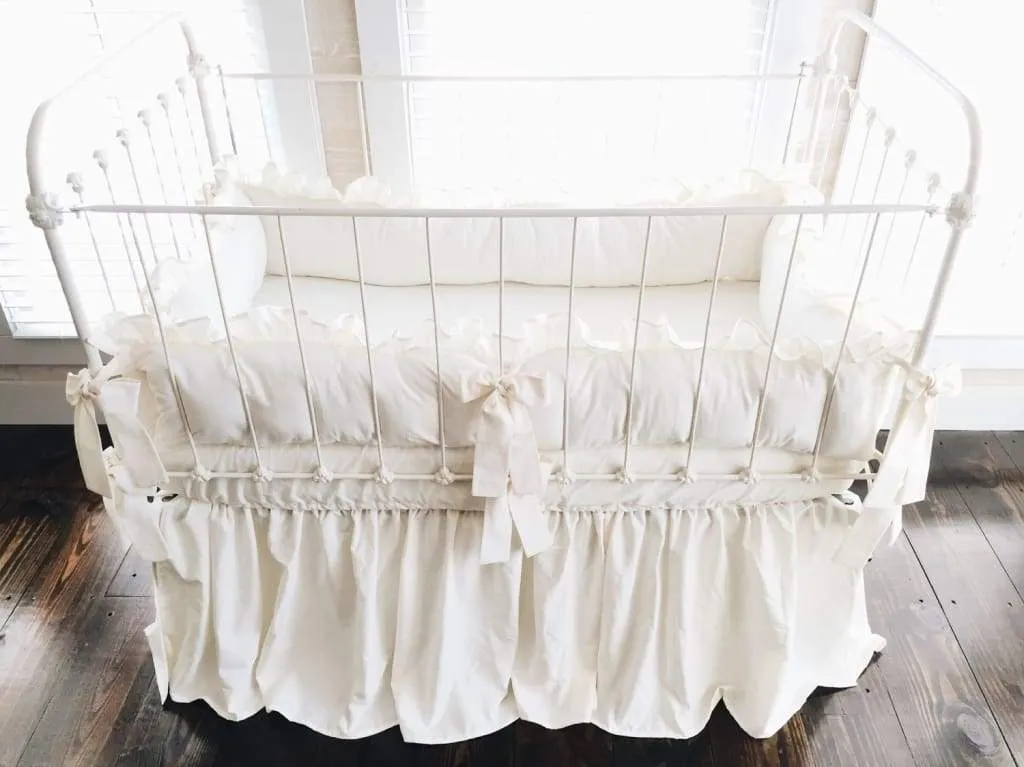 Ivory Farmhouse Crib Bedding Set