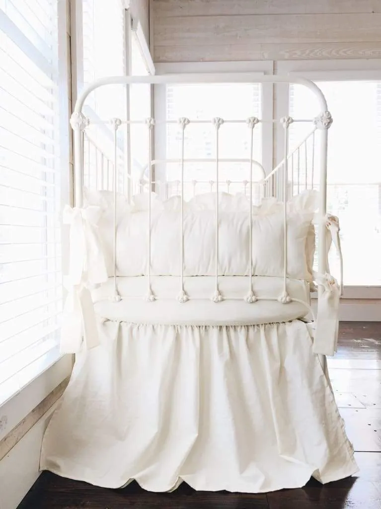 Ivory Farmhouse Crib Bedding Set