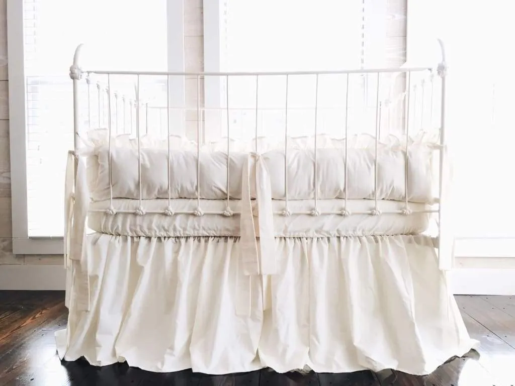 Ivory Farmhouse Crib Bedding Set